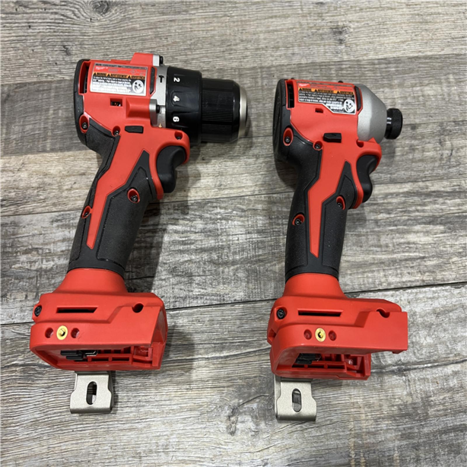 AS-IS Milwaukee 18-Volt Lithium-Ion Brushless Cordless Compact Hammer Drill/Impact Combo Kit