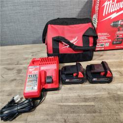 HOUSTON LOCATION - AS-IS Milwaukee 18V Cordless Brushed 2-Tool Drill/Driver and Impact Driver Kit
