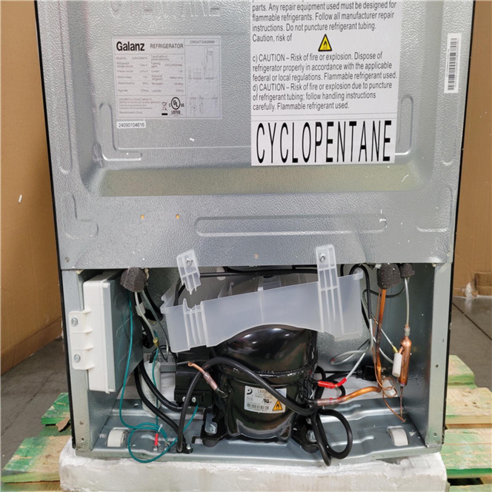 California AS-IS GALANZ RETRO TOP MOUNT REFRIGERATOR