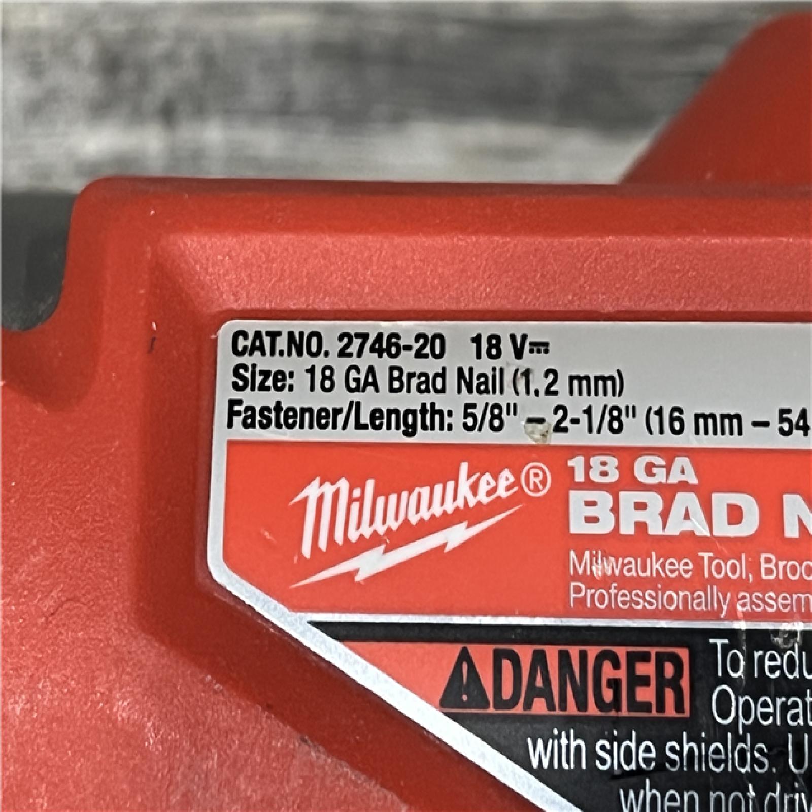 AS-IS Milwaukee FUEL 18-Volt Lithium-Ion Brushless Cordless Gen II 18-Gauge Brad Nailer (Tool-Only)