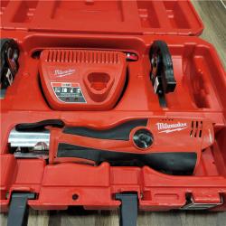 AS-IS Milwaukee  M12 12-Volt Lithium-Ion Force Logic Cordless Press Tool Kit (3 Jaws Included)  1.5 Ah Battery and Hard Case