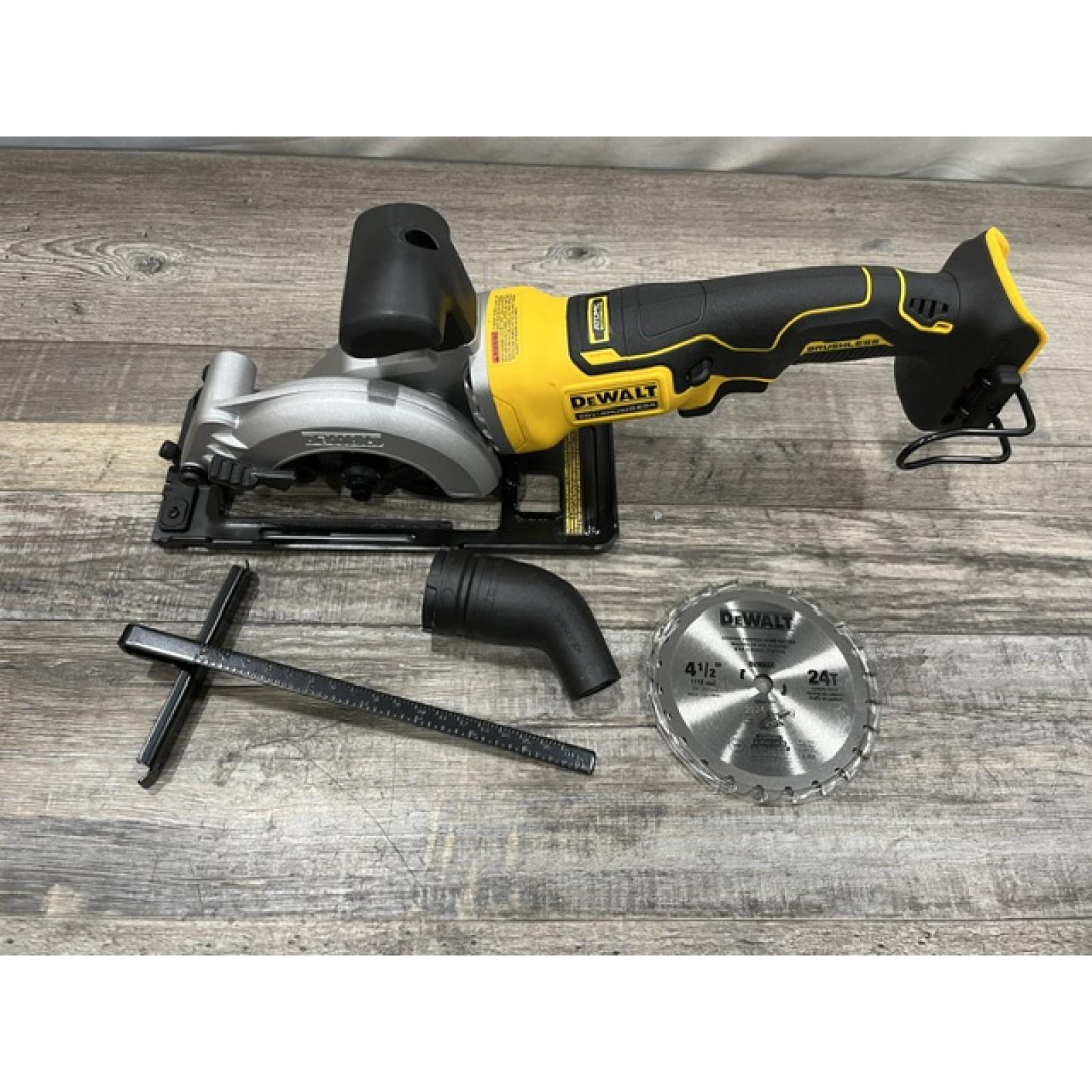 AS-IS DEWALT ATOMIC 20V MAX Cordless Brushless 4-1/2 in. Circular Saw (Tool Only)