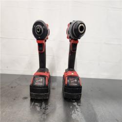 AS-IS- MILWAUKEE FUEL 18V Lithium-Ion Brushless Cordless Hammer Drill and Impact Driver Combo Kit