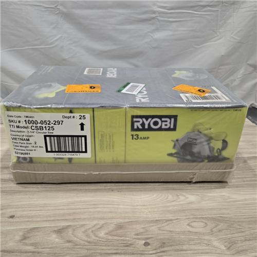 NEW! - RYOBI 13 Amp 7-1/4 in. Circular Saw (QUANTITY OF 2)