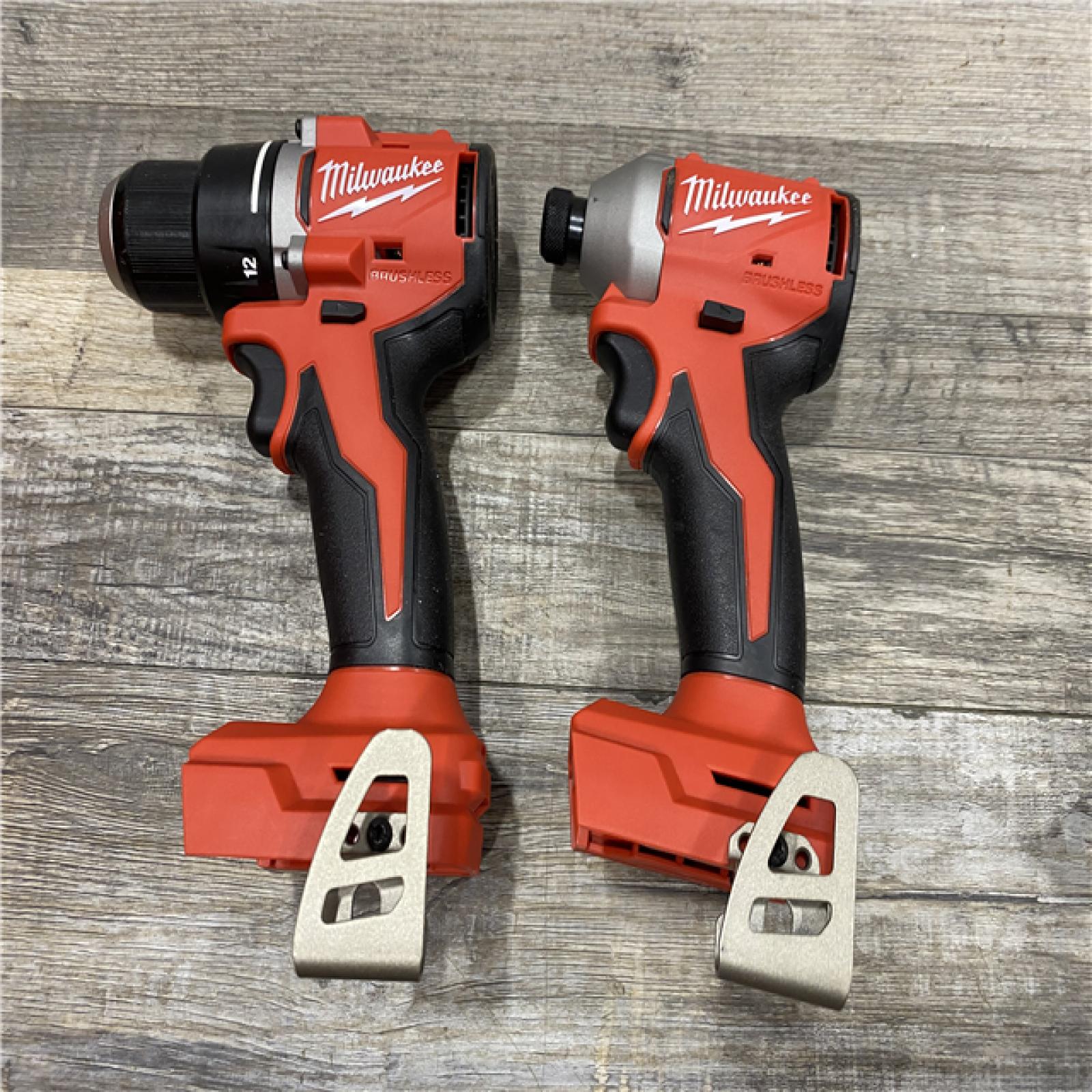 AS-IS Milwaukee 18V Lithium-Ion Brushless Cordless Compact Drill/Impact Combo Kit