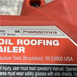 AS-IS Milwaukee FUEL 18-Volt Lithium-Ion Brushless Cordless Coil Roofing Nailer (Tool Only)