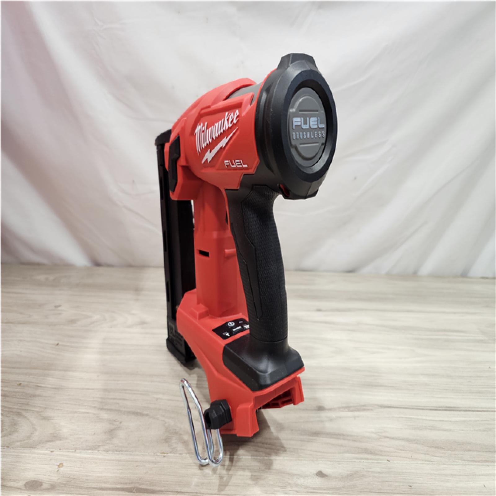 AS-IS Milwaukee FUEL 18-Volt Lithium-Ion Brushless Cordless 18-Gauge 1/4 in. Narrow Crown Stapler (Tool-Only)