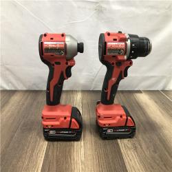 AS-IS Milwaukee 18V Lithium-Ion Brushless Cordless Compact Drill/Impact Combo Kit
