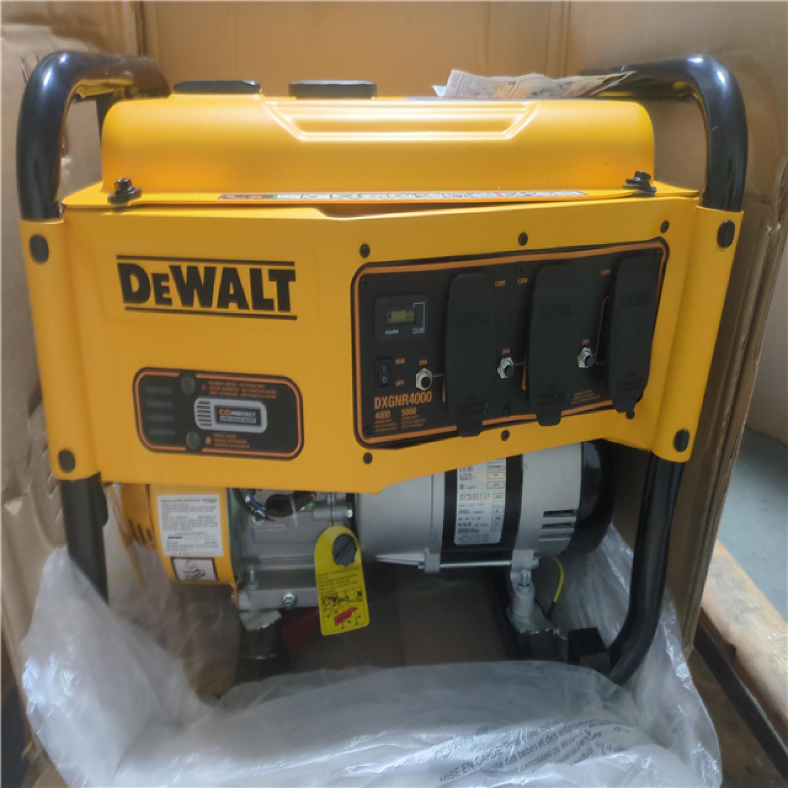 CALIFORNIA AS-IS DEWALT 4000 WATT GAS GENERATOR