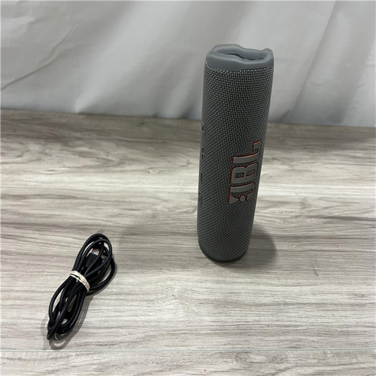 AS-IS JBL Flip 6 Gray Portable Bluetooth Speaker