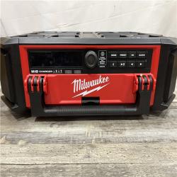AS-IS Milwaukee  Lithium-Ion Cordless PACKOUT Radio/Speaker with Built-In Charger