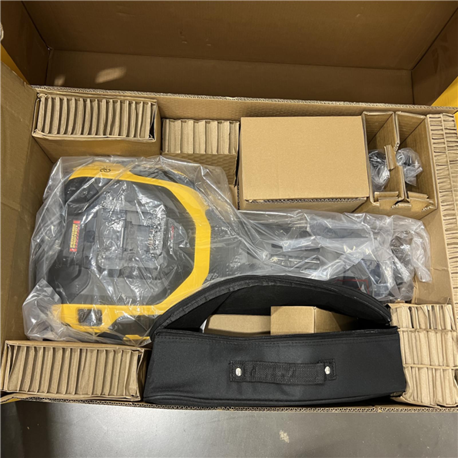 AS-IS DEWALT 39.5 in. X 20 in. 60-Volt Lithium-Lon Cordless HEX Breaker Hammer Kit with Two 15 Ah Batteries and Charger