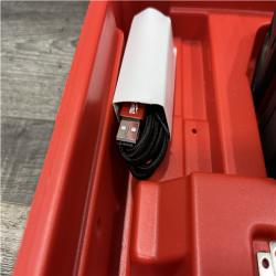AS-IS Milwaukee 100 ft. REDLITHIUM Lithium-Ion USB Green Rechargeable Cross Line Laser Level with Charger