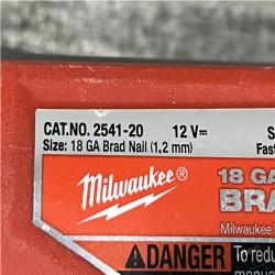 AS-IS Milwaukee FUEL 12-Volt Lithium-Ion Brushless Cordless 18-Gauge 1-1/2 in. Compact Brad Nailer (Tool Only)