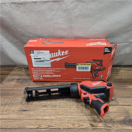 AS-IS Milwaukee M12 Cordless 10 oz. Caulk and Adhesive Gun (Tool-Only)