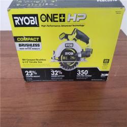 CALIFORNIA AS-IS RYOBI ONE+HP 18V COMPACT BRUSHLESS 6-1/2CIRCULAR SAW (TOOL ONLY)