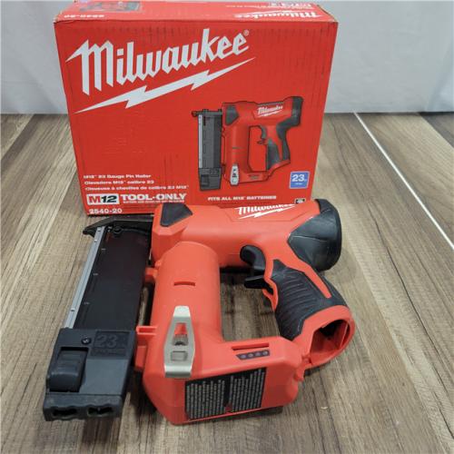 AS-IS Milwaukee 2540-20 12V 23 Gauge Cordless Pin Nailer (Tool Only)