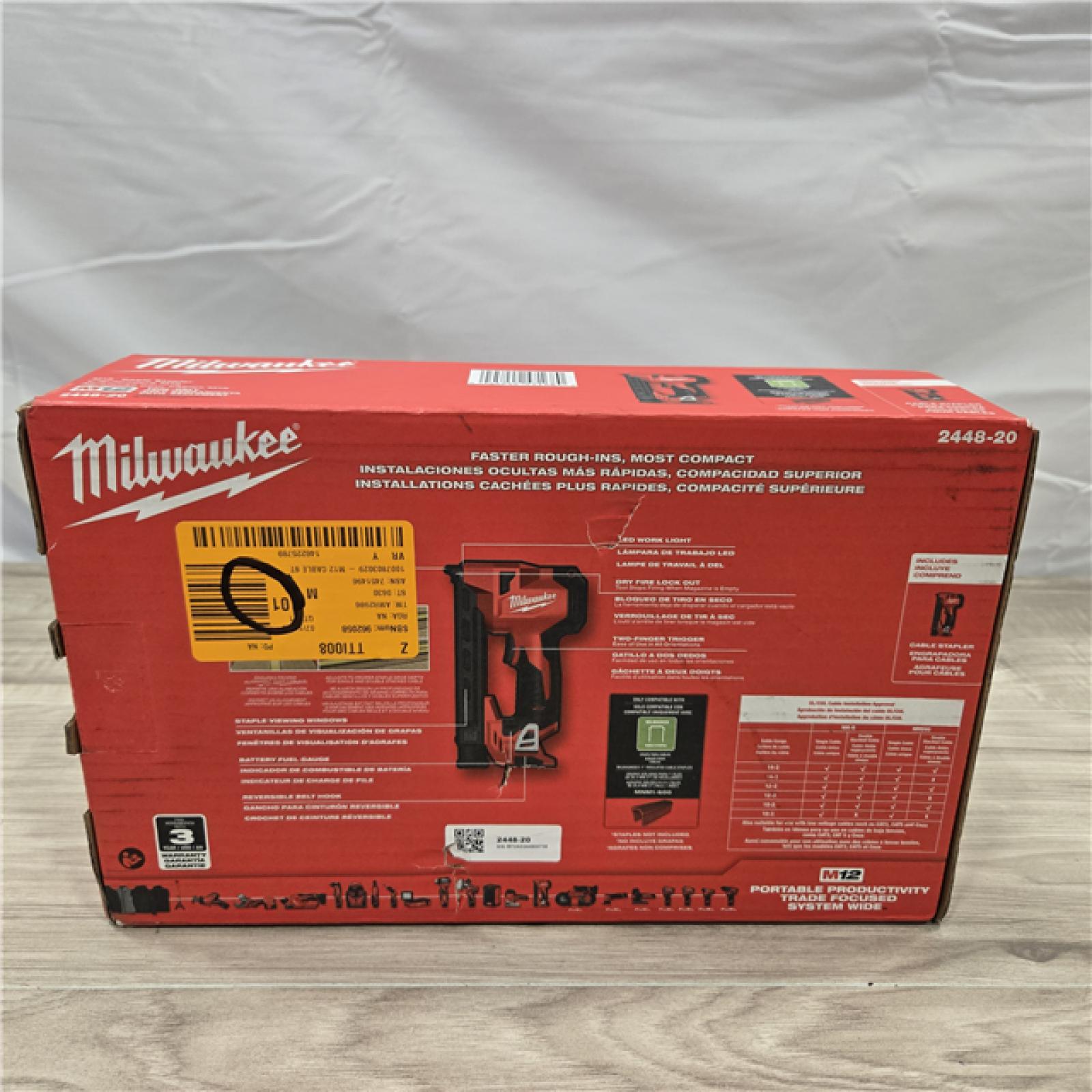 NEW! - Milwaukee M12 Cable Stapler (TOOL ONLY)
