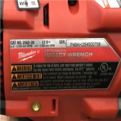 AS-IS Milwaukee FUEL 12V Lithium-Ion Brushless Cordless Stubby 3/8 in. Impact Wrench (Tool-Only)