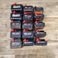 HOUSTON LOCATION - AS-IS MILWAUKEE BATTERY PACK QTY - 15