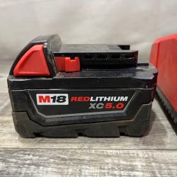AS-IS Milwaukee 18-Volt Lithium-Ion XC Starter Kit with One 5.0Ah Battery and Charger