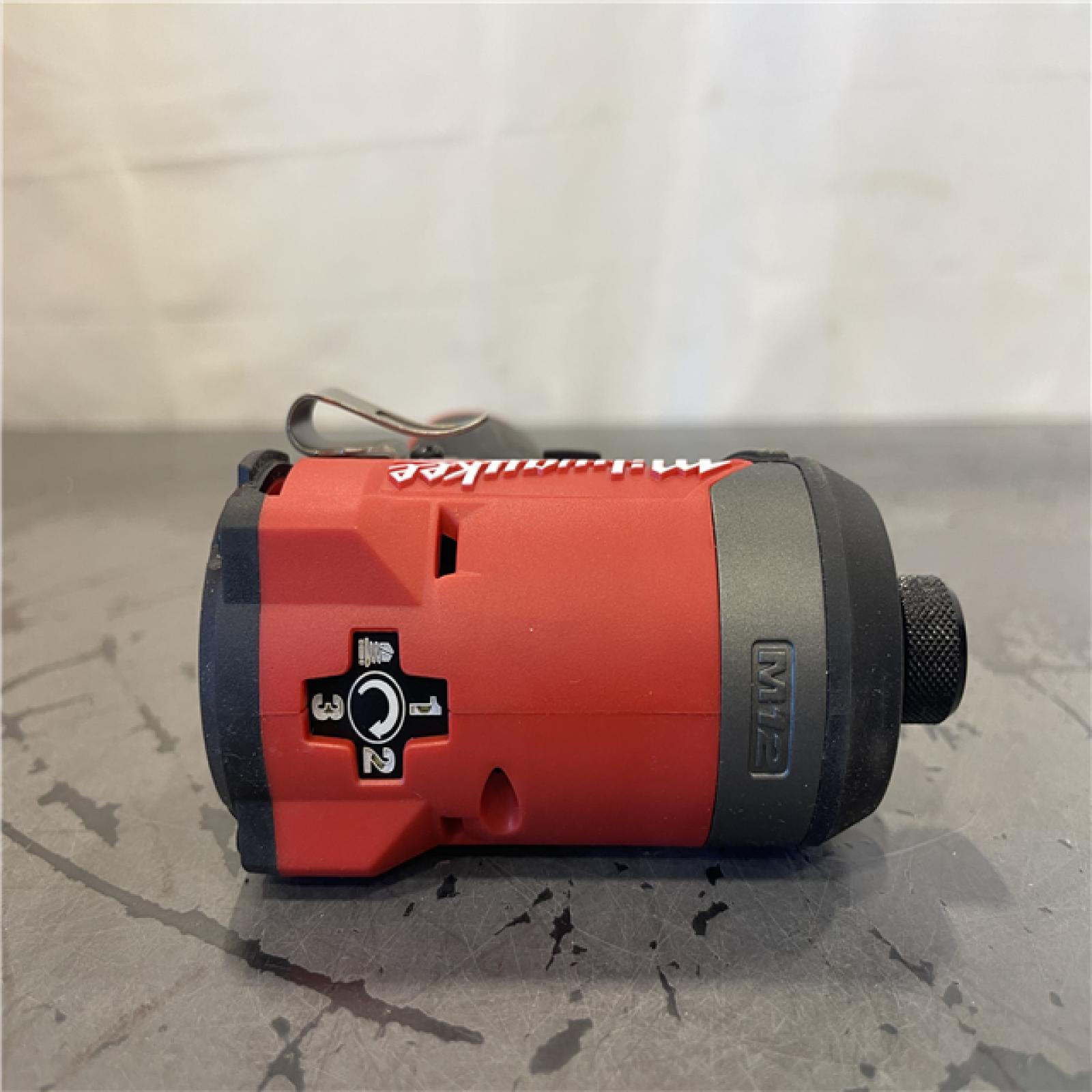 AS-IS- Milwaukee M12 FUEL 12V Lithium-Ion Brushless Cordless 1/4 in. Hex Impact Driver (Tool-Only)