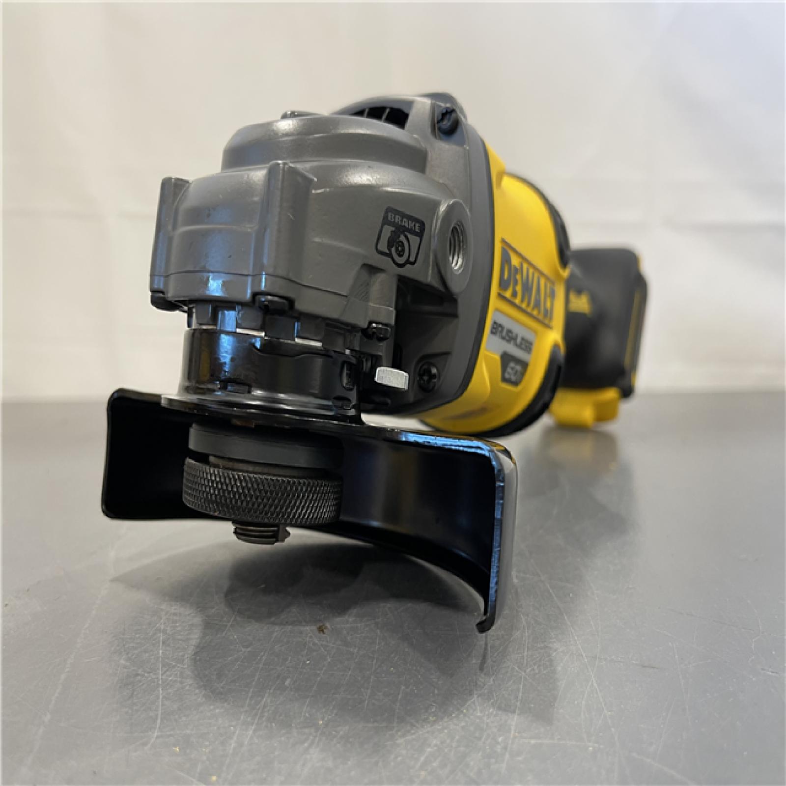 AS-IS - DEWALT 60V MAX Cordless Brushless 4.5 in. to 6 in. Small Angle Grinder with Kickback Brake (Tool Only)