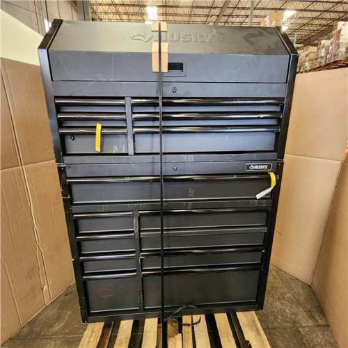 Phoenix Husky Tool Storage 52 in. W x 20 in. D Heavy Duty Rolling Tool Chest Combo in Matte Black