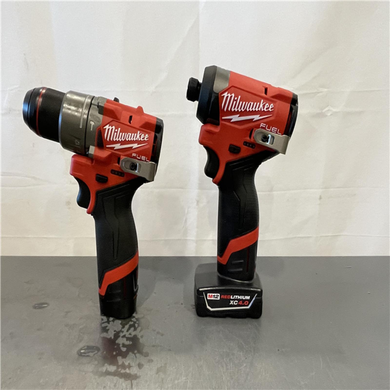 AS-IS- Milwaukee M12 FUEL 12V Lithium-Ion Brushless Cordless Stubby 3/8 in. Impact Wrench (Tool-Only)