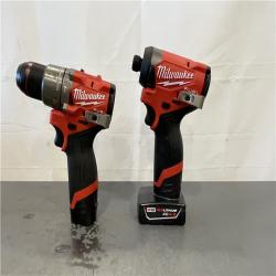 AS-IS- Milwaukee M12 FUEL 12V Lithium-Ion Brushless Cordless Stubby 3/8 in. Impact Wrench (Tool-Only)