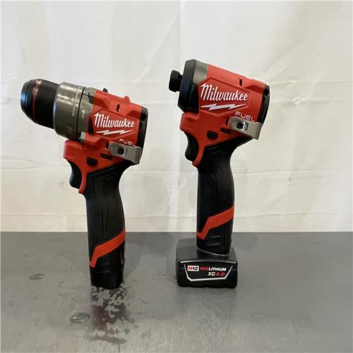AS-IS- Milwaukee M12 FUEL 12V Lithium-Ion Brushless Cordless Stubby 3/8 in. Impact Wrench (Tool-Only)