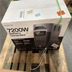 California AS-IS Ecoflow 7200W Battery Generator w/Solar Panel (Damaged Boxes)