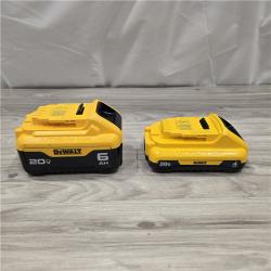 AS-IS DEWALT 20V MAX Lithium-Ion 6.0Ah and 4.0Ah Battery and Charger Starter Kit