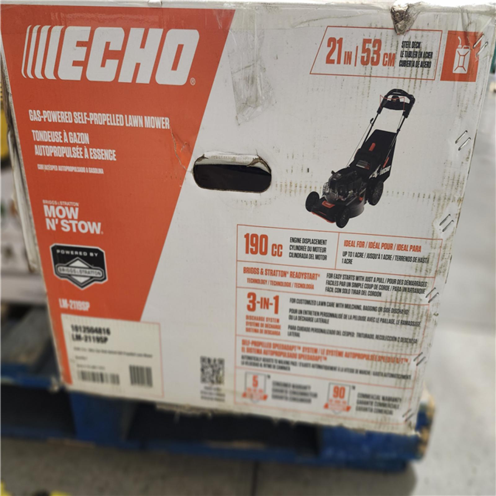 Dallas Location - As-Is ECHO 21 in. 190 cc  Gas Lawn Mower