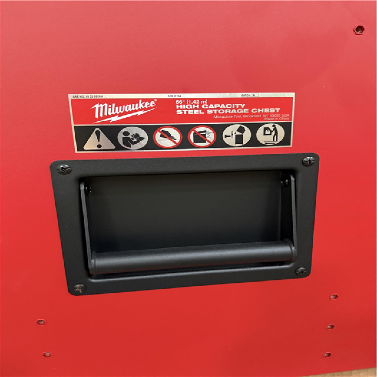 California AS-IS Milwaukee High Capacity Steel Storage Chest & Cabinet