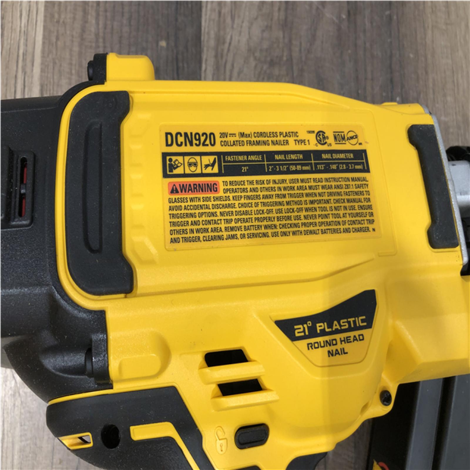 AS-IS DEWALT 20-Volt 21° Cordless Framing Nailer (Tool-Only)