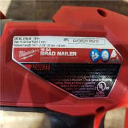 HOUSTON LOCATION - AS-IS Milwaukee FUEL 18-Volt Lithium-Ion Brushless Cordless Gen II 18-Gauge Brad Nailer (Tool-Only)