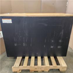 Phoenix LIKE NEW Husky Heavy Duty 61 in. W x 22 in. D 15-Drawer Matte Black Mobile Workbench Cabinet with Solid Wood Top