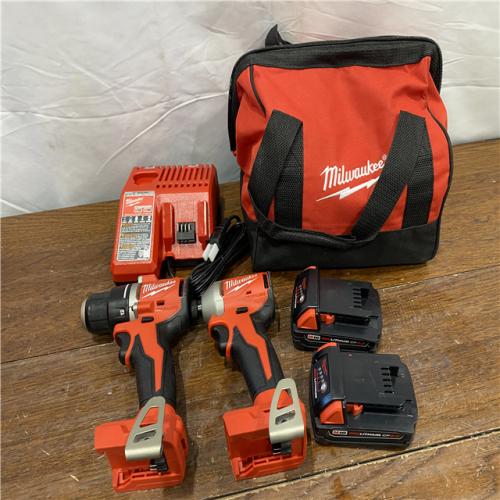 AS-IS Milwaukee M18 Compact Brushless 2-Tool Combo Kit