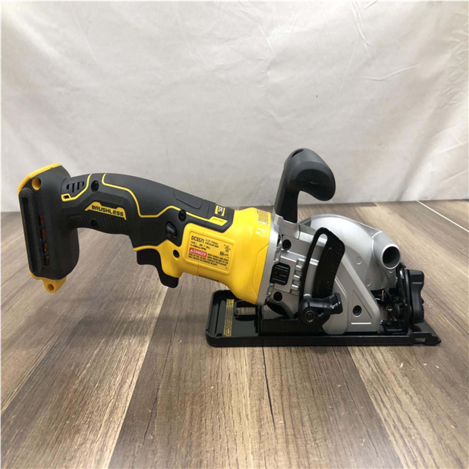 AS-IS DEWALT ATOMIC 20V MAX Cordless Brushless 4-1/2 in. Circular Saw (Tool Only)