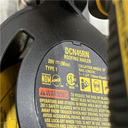 AS-IS DEWALT 20V MAX 15-Degree Electric Cordless Roofing Nailer (Tool Only)