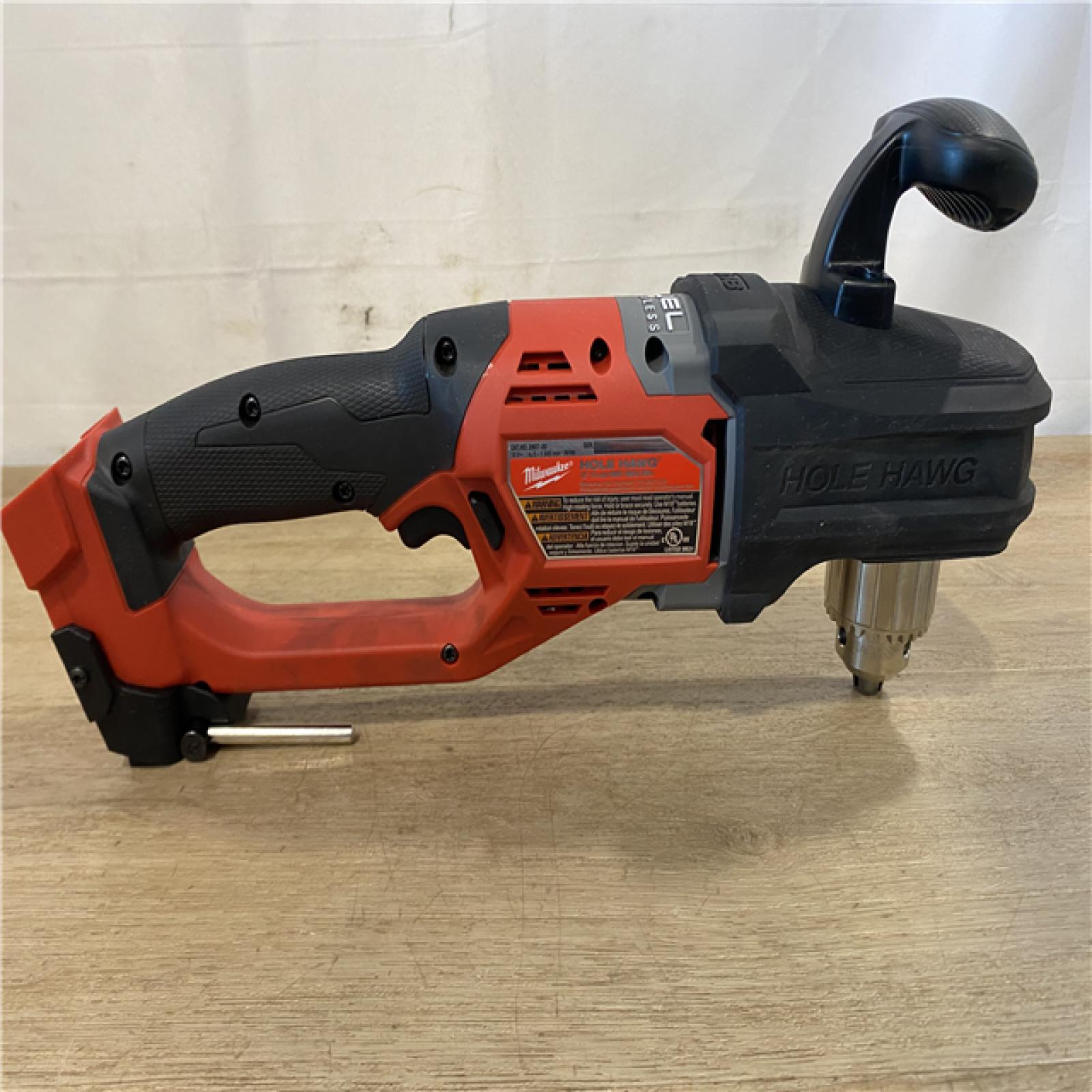 AS-IS Milwaukee FUEL GEN II 18V Lithium-Ion Brushless Cordless 1/2 in. Hole Hawg Right Angle Drill (Tool-Only)