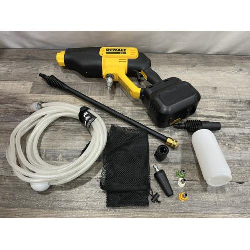 AS-IS DEWALT 20V MAX 550 PSI 1.0 GPM Cold Water Cordless Power Cleaner with 4-Nozzles (Tool Only)