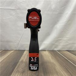 AS-IS- Milwaukee FUEL 12V Li-Ion Brushless Cordless Stubby 1/2 in. Impact Wrench Kit