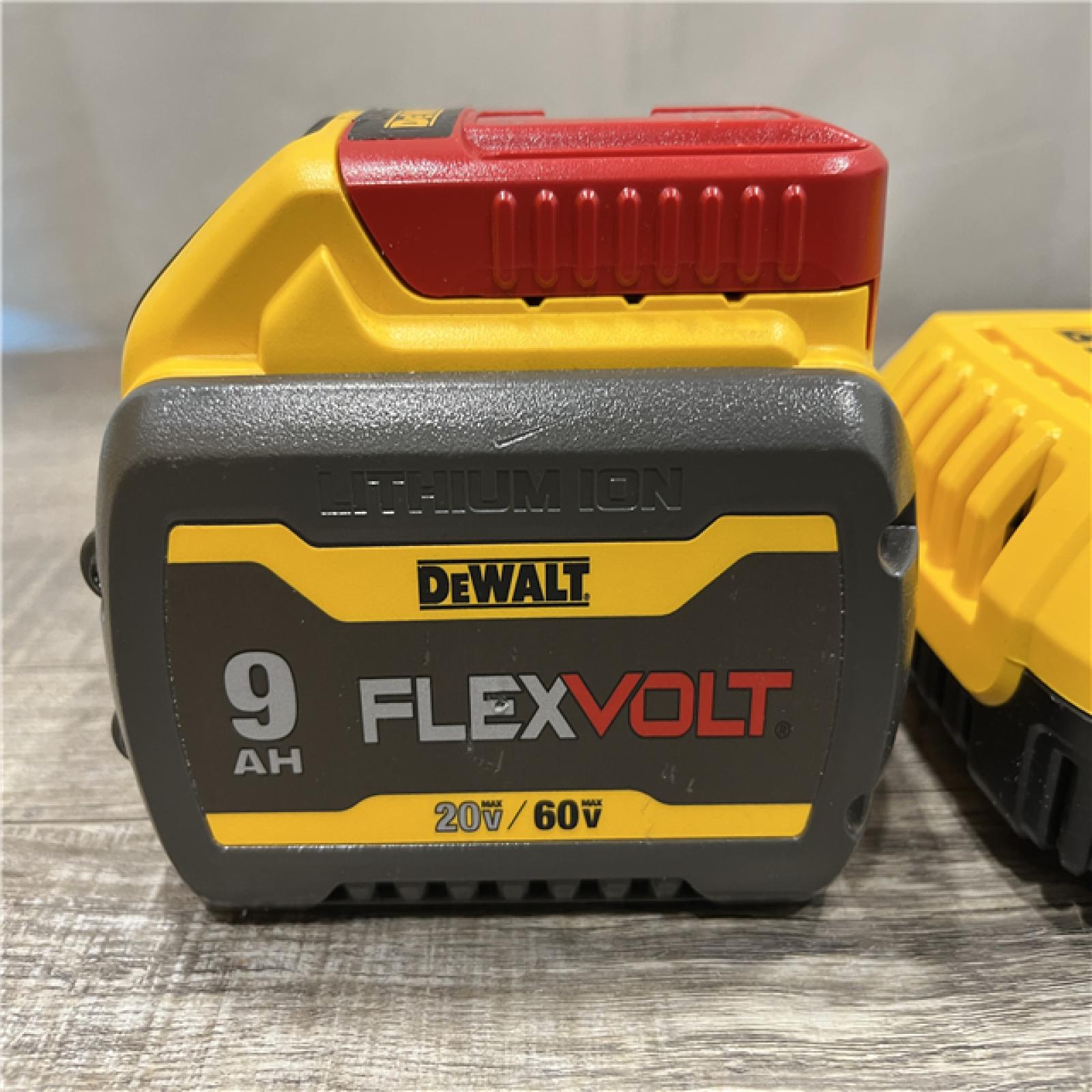 AS-IS DEWALT 20V/60V MAX FLEXVOLT Lithium-Ion 9.0Ah Battery and Charger Starter Kit