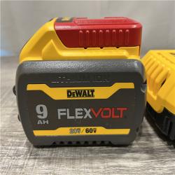 AS-IS DEWALT 20V/60V MAX FLEXVOLT Lithium-Ion 9.0Ah Battery and Charger Starter Kit