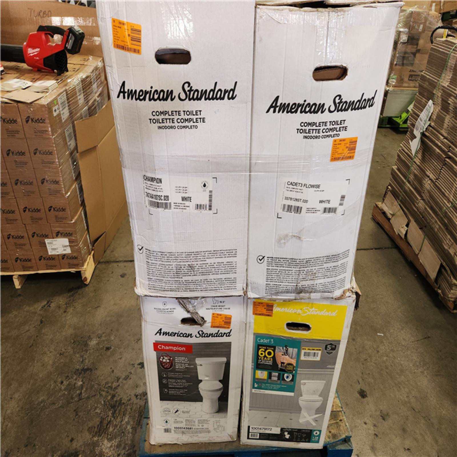 Phoenix AS-IS Mixed American Toilets Pallet (6 Toilets)