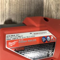 AS-IS Milwaukee FUEL 18-Volt Lithium-Ion Brushless Cordless Gen II 15-Gauge Angled Finish Nailer (Tool-Only)