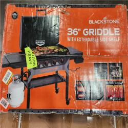 Phoenix AS-IS Blackstone 4-Burner Liquid Propane Outdoor Griddle with Hood in Black