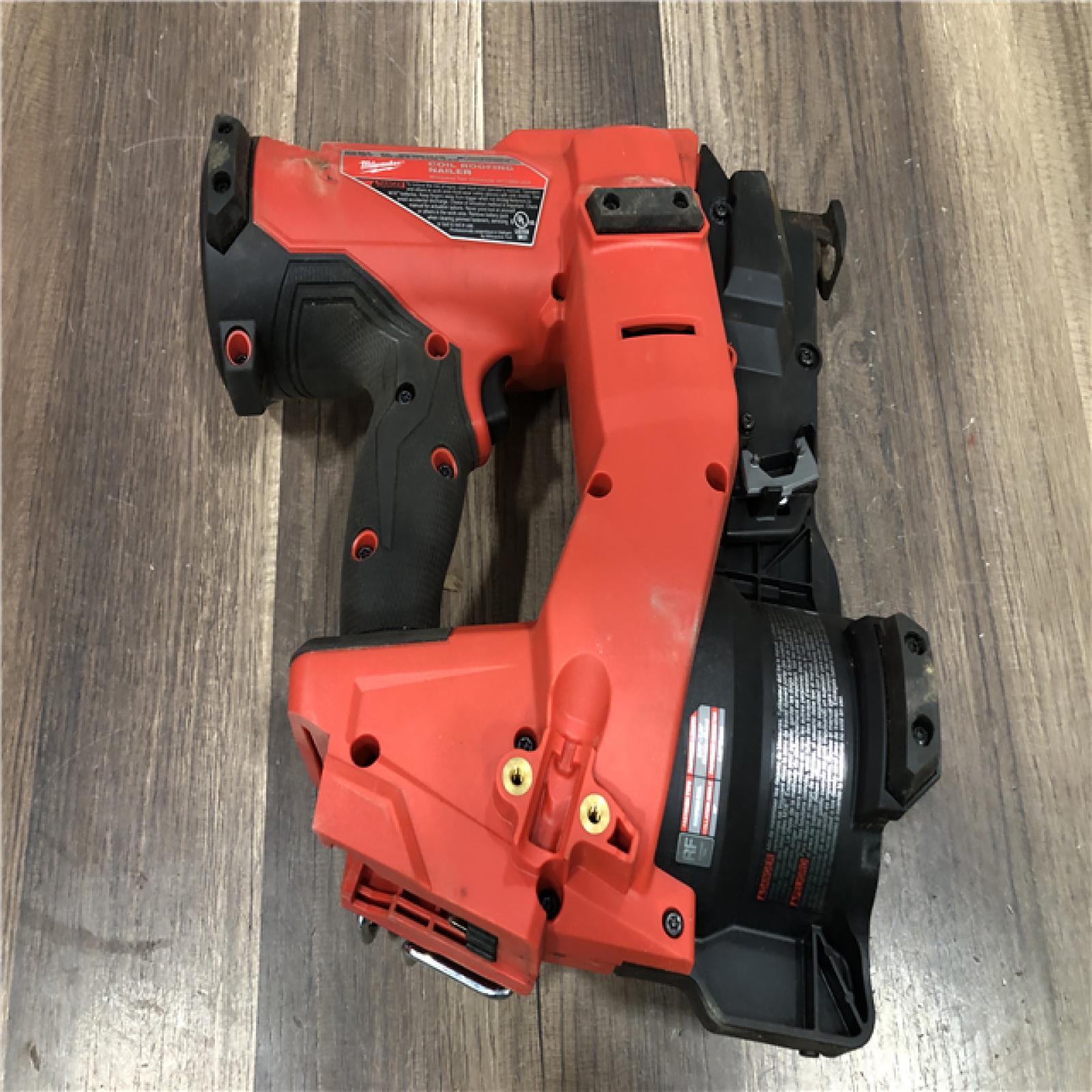 AS-IS Milwaukee FUEL 18-Volt Lithium-Ion Brushless Cordless Coil Roofing Nailer (Tool Only)